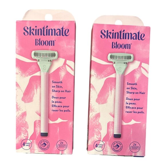 Skintimate Bloom Women’s Razors – Bundle of 2 Packs (4 Blades Each) - Picture 3 of 3
